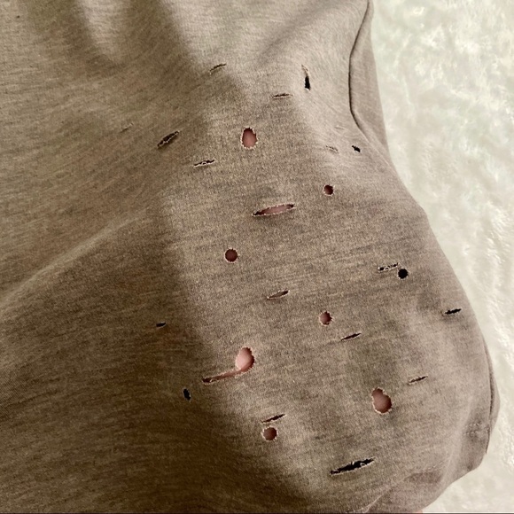 Miracle Berry brown distressed sweater dress - Picture 3 of 5